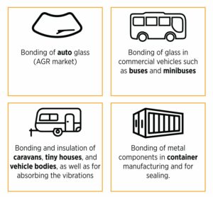 POLYMERA MS 960 WINDSHIELD Automotive Glass Adhesive Strong and Durable Bonds 8
